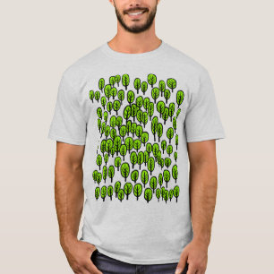 Landkarte Wälder - Grüne Bäume T-Shirt