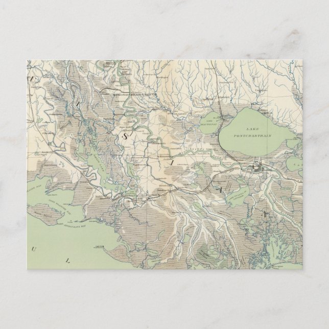 Landkarte XXI Postkarte (Vorderseite)