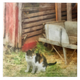 Landkatze Fliese