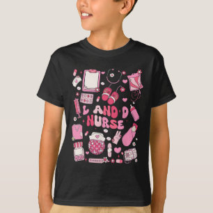Landkrankenschwester Valentine Hearts Labor Geburt T-Shirt