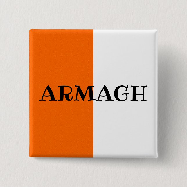 Landkreis Armagh Flag Abzeichen Button (Vorderseite)