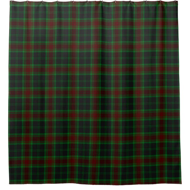 Landkreis Carlow irischer Tartan-Duschvorhang Duschvorhang (Vorderseite)