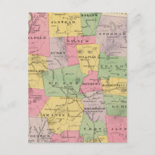 Landkreis Cheshire, NH Postkarte