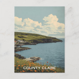 Landkreis Clare Irland Postkarte