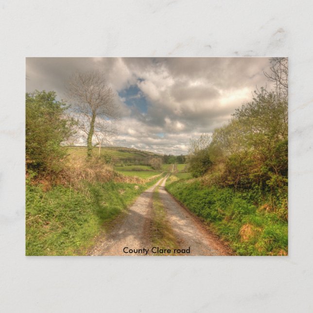Landkreis Clare Road Postkarte (Vorderseite)