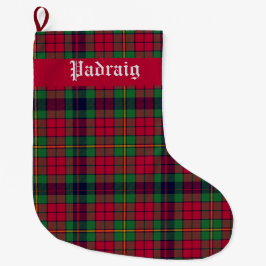 Landkreis Clare Tartan individuell anpassbar Großer Weihnachtsstrumpf