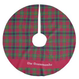 Landkreis Clare Tartan individuell anpassbar Polyester Weihnachtsbaumdecke