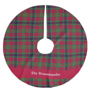 Landkreis Clare Tartan individuell anpassbar Polyester Weihnachtsbaumdecke
