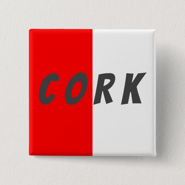 Landkreis Cork Flag Abzeichen Button (Vorderseite)