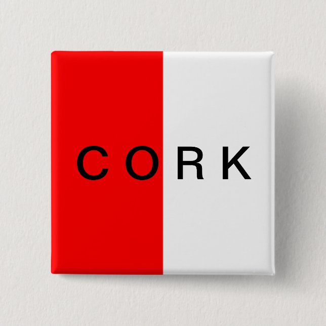 Landkreis Cork Flag Abzeichen Button (Vorderseite)