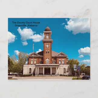 Landkreis Courthouse, Greenville, Alabama Postkarte