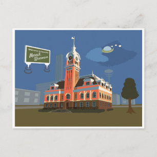 Landkreis Courthouse, Merrill, Wisconsin Postkarte
