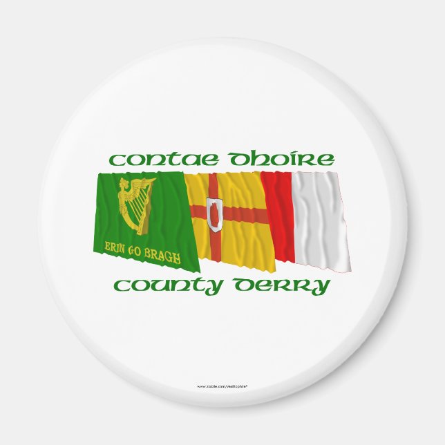 Landkreis Derry Flags Magnet (Vorne)