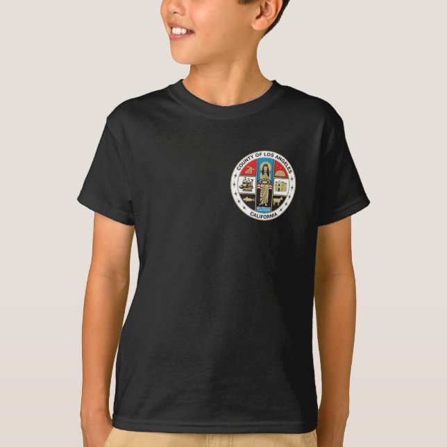 Landkreis des Siegels Los Angeles T-Shirt (Vorderseite)