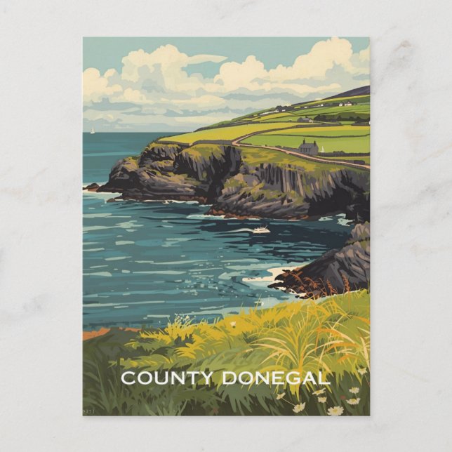 Landkreis Donegal Irland Postkarte (Vorderseite)
