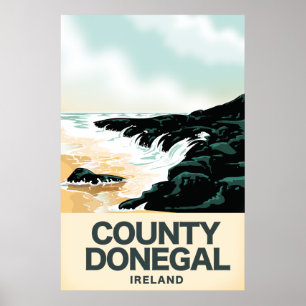 Landkreis Donegal Seaside Reiseplakat Poster
