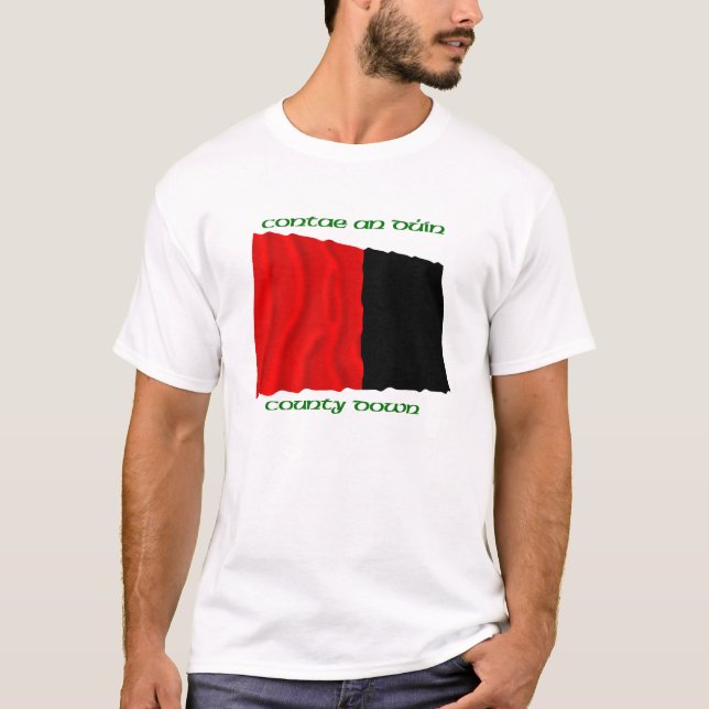 Landkreis-Down-Farben T-Shirt (Vorderseite)
