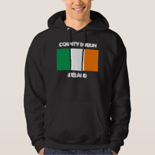 Landkreis Dublin, Irland mit irischer Flagge Hoodie