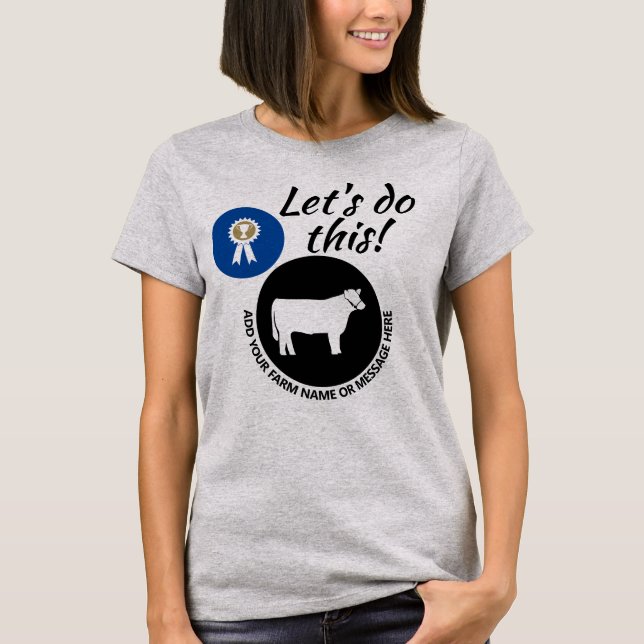 Landkreis Fair Livestock Market Steering T-Shirt (Vorderseite)