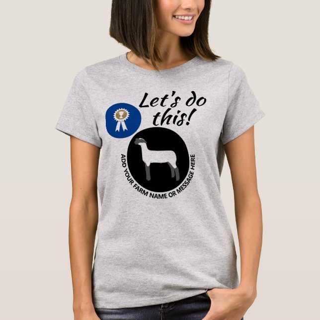 Landkreis Faire Viehmarkt Lammschau T-Shirt (Vorderseite)