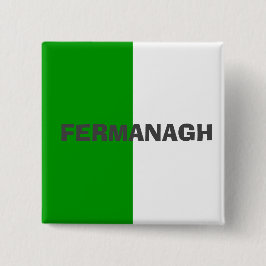 Landkreis Fermanagh Flag Abzeichen Button