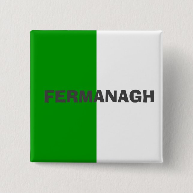 Landkreis Fermanagh Flag Abzeichen Button (Vorderseite)