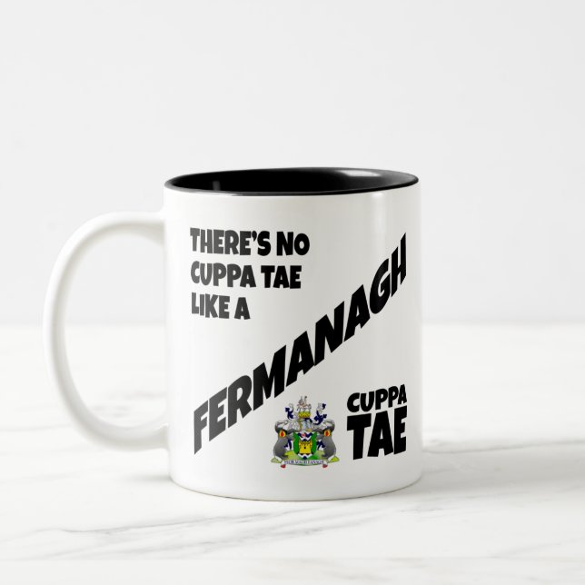 Landkreis Fermanagh Irland Zwei-Tone-Kaffee-Tasse Zweifarbige Tasse (Links)