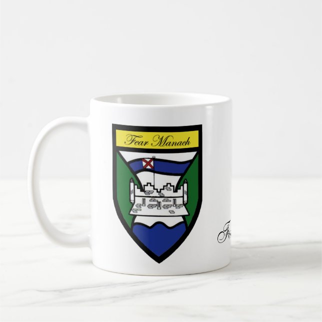 Landkreis Fermanagh Karten-u. Wappen-Tassen Kaffeetasse (Links)