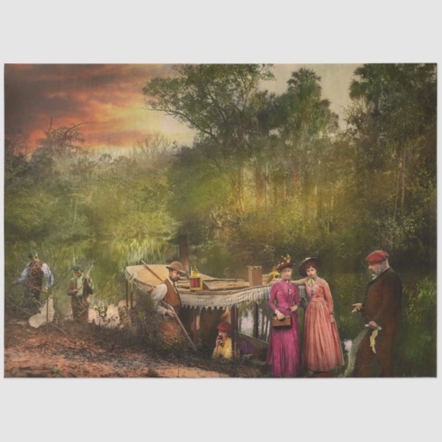 Landkreis FL - Volusia von beeindrucktem 1883 Seidenpapier (Vorderseite)