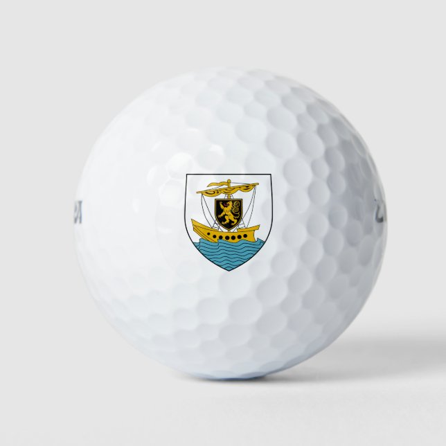 Landkreis Galway Coat of Arms Irland Golfball (Vorderseite)