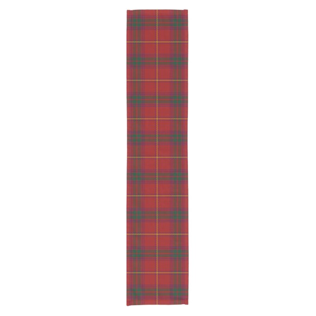 Landkreis-Galway-IrenTartan Kurzer Tischläufer (Vorderseite)