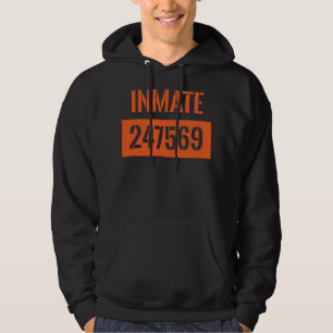 Landkreis Gefängnisinsasse Gefangenenkostüm Hoodie