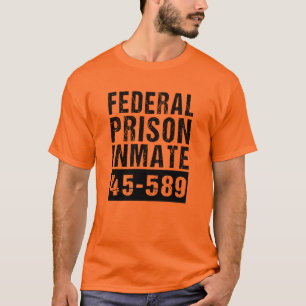 Landkreis Gefängnisinsasse Halloween-Kostüm T-Sh T-Shirt