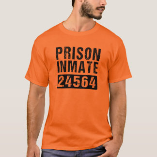 Landkreis Gefängnisinsasse Halloween-Kostüm T-Sh T-Shirt