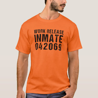 Landkreis Gefängnisinsasse Halloween-Kostüm T-Sh T-Shirt