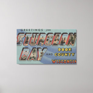 Landkreis - Große Buchstabenszenen Leinwanddruck