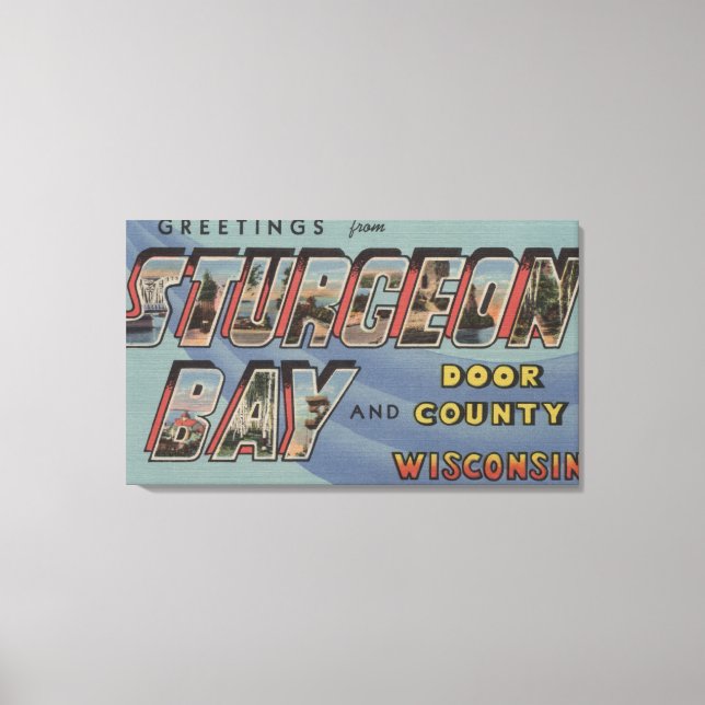 Landkreis - Große Buchstabenszenen Leinwanddruck (Vorderseite)