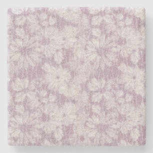 Landkreis Hütte Velvety Lilac Daisy Steinuntersetzer