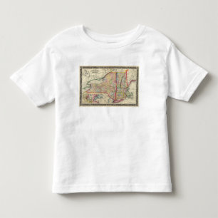 Landkreis-Karte der Staaten von New York Kleinkind T-shirt