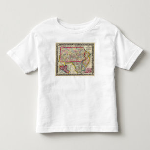 Landkreis-Karte von Pennsylvania, New-Jersey Kleinkind T-shirt