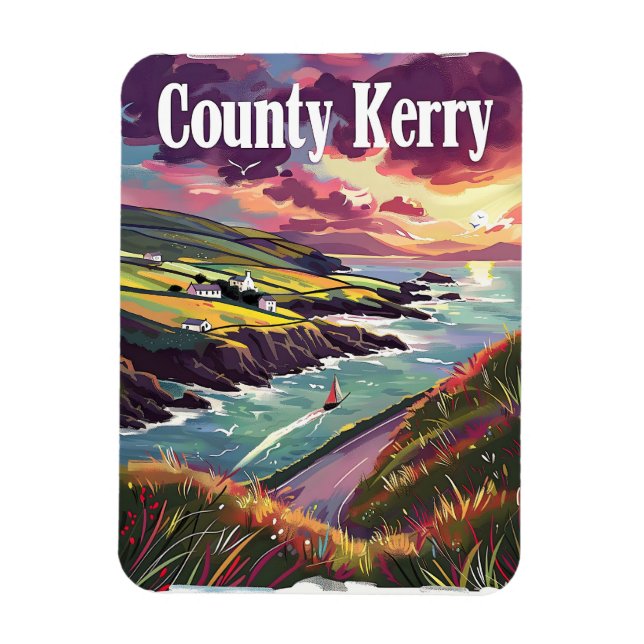 Landkreis Kerry Irland Magnet (Vertikal)