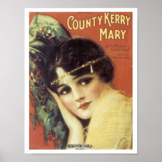 Landkreis Kerry Mary Poster
