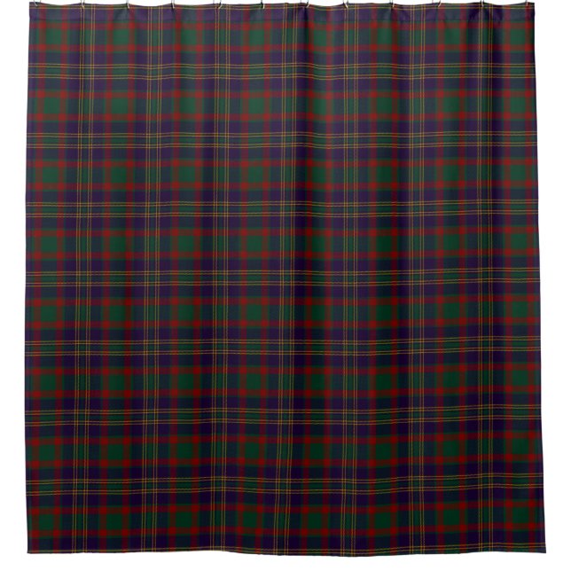Landkreis-Korkenirischer Tartan-Duschvorhang Duschvorhang (Vorderseite)