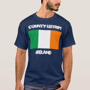 Landkreis Leitrim, Irland mit irischer Flagge T-Shirt