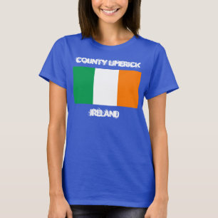 Landkreis Limerick, Irland mit irischer Flagge T-Shirt