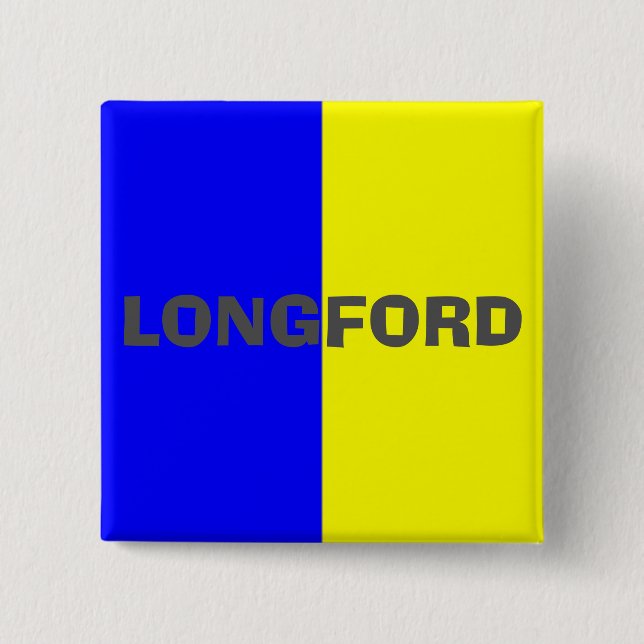 Landkreis Longford Flag Abzeichen Button (Vorderseite)