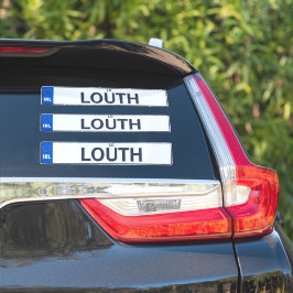 Landkreis Louth Irish Reg Plate Decal Stickers x 3 Aufkleber