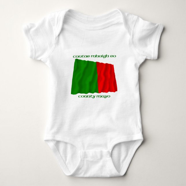 Landkreis-Mayo-Farben Baby Strampler (Vorderseite)