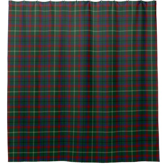 Landkreis-Mayo irischer Tartan-Duschvorhang Duschvorhang (Vorderseite)