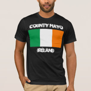 Landkreis Mayo, Irland mit irischer Flagge T-Shirt
